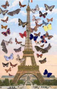 Sir Peter Blake 2009,  The Eiffel Tower, silkscreen print, 670 x 440 mm, edition of 125