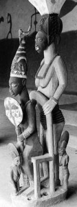 Sculpture by Olowe of Ise. Photo: The Royal Anthropological Institute via The Courtauld Institute of Art, London